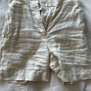 COS Women's Cream High Waist Shorts